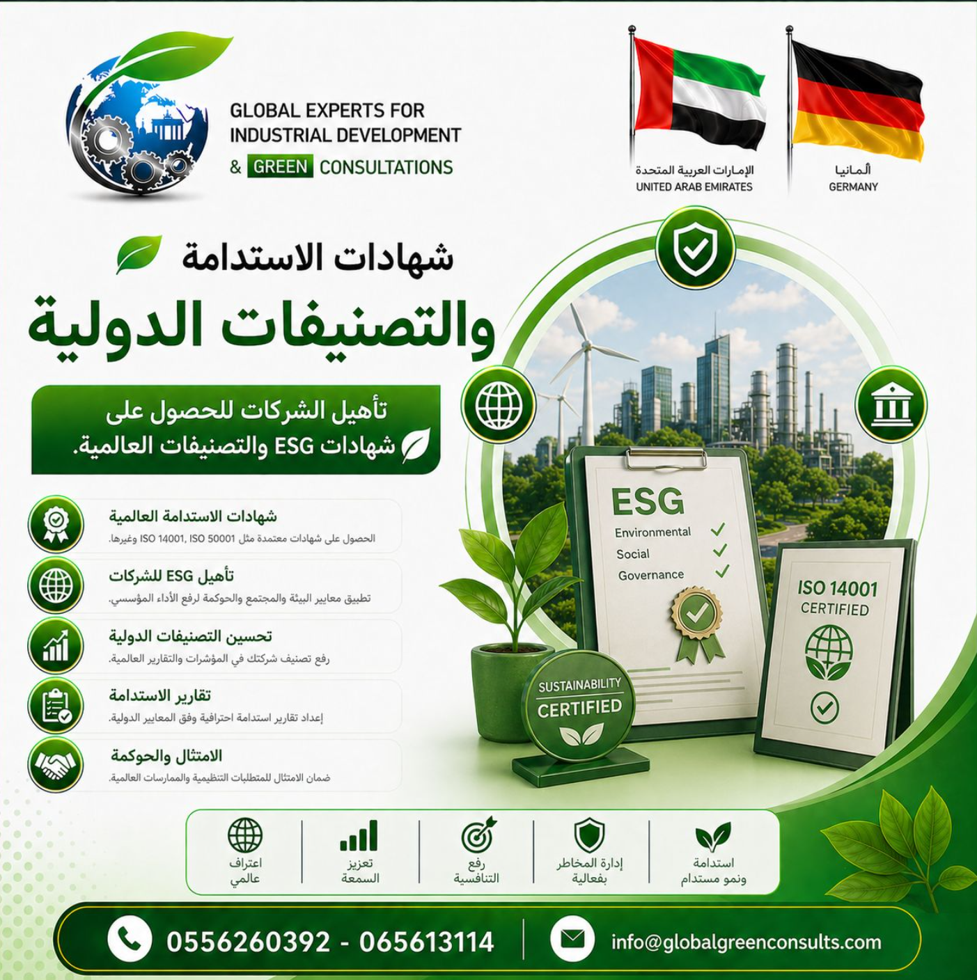 شهادات الاستدامة والتصنيفات الدولية